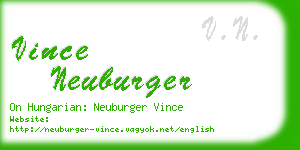 vince neuburger business card